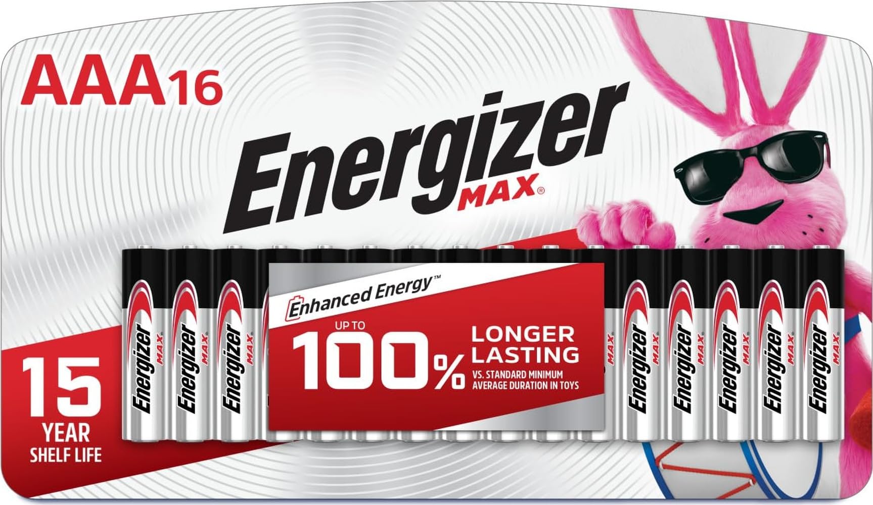 Energizer MAX AAA Batteries (16 Pack), Triple A Alkaline Batteries
