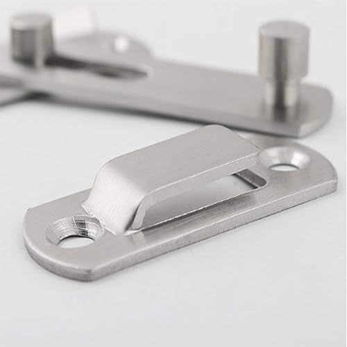 Miniatura 4 de Pestillo abatible de acero inoxidable, cerrojo resistente, cerradura de perno de puerta corrediza, pestillo de barra, cerradura de puerta de