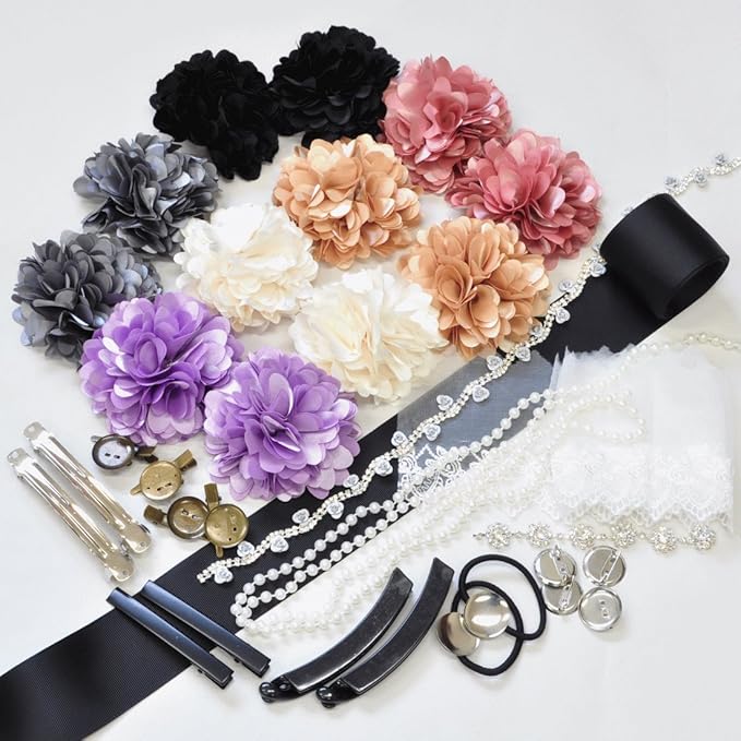 手作り工房 My Mama コサージュと髪飾りが作れるキット 簡単レシピ付 手芸 卒業式 入学式 卒園式 セレモニー パーティー バレッタ アクセサリー 手芸キット 通販 Amazon