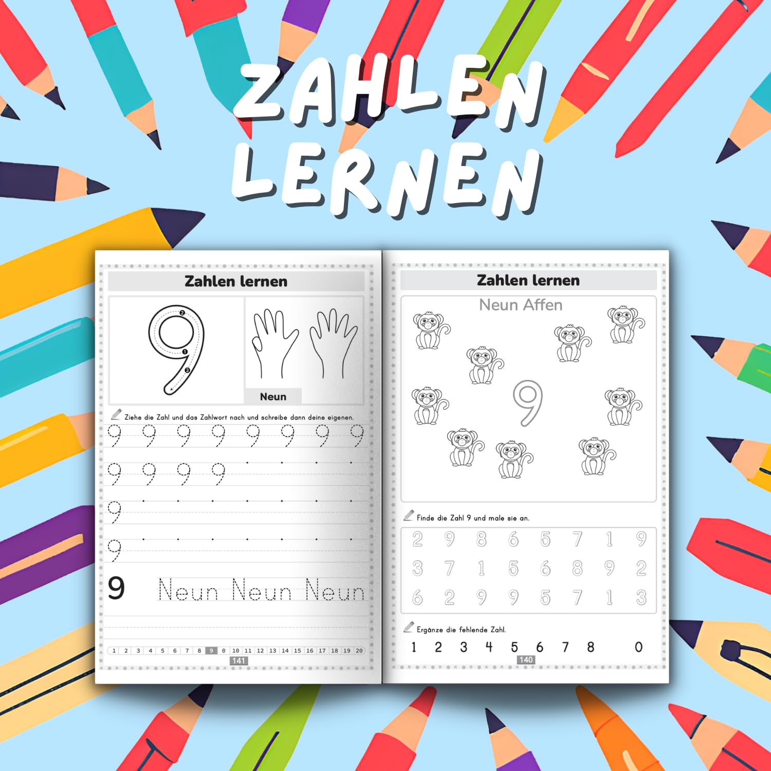XXL Vorschulheft ab 5 Jahren für Jungen und Mädchen: 8 in 1 Übungsbuch zum einfachen Zahlen und Buchstaben lernen | Ideal für Kindergarten, Vorschule und Schulanfänger