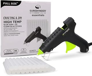 Hot Glue Gun, Surebonder Full Size 40W High Temperature Glue Gun Kit with 20 Glue Sticks