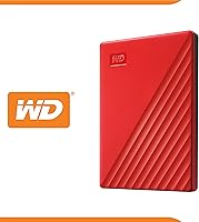 Vista 2 de WD 5TB My Passport, disco duro externo portátil, rojo, software de respaldo con defensa contra ransomware y protección con contraseña, compatible