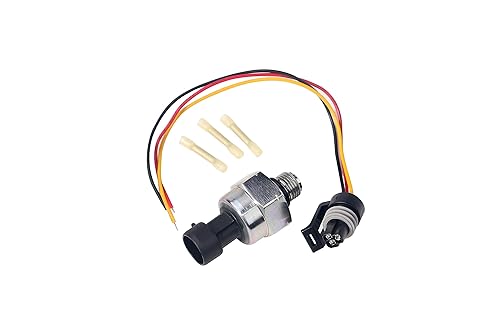 Sensor ICP con kit de arnés, presión de control de inyección, compatible con vehículos Ford - 7.3 Powerstroke E350, F250, F-350 Super Duty -