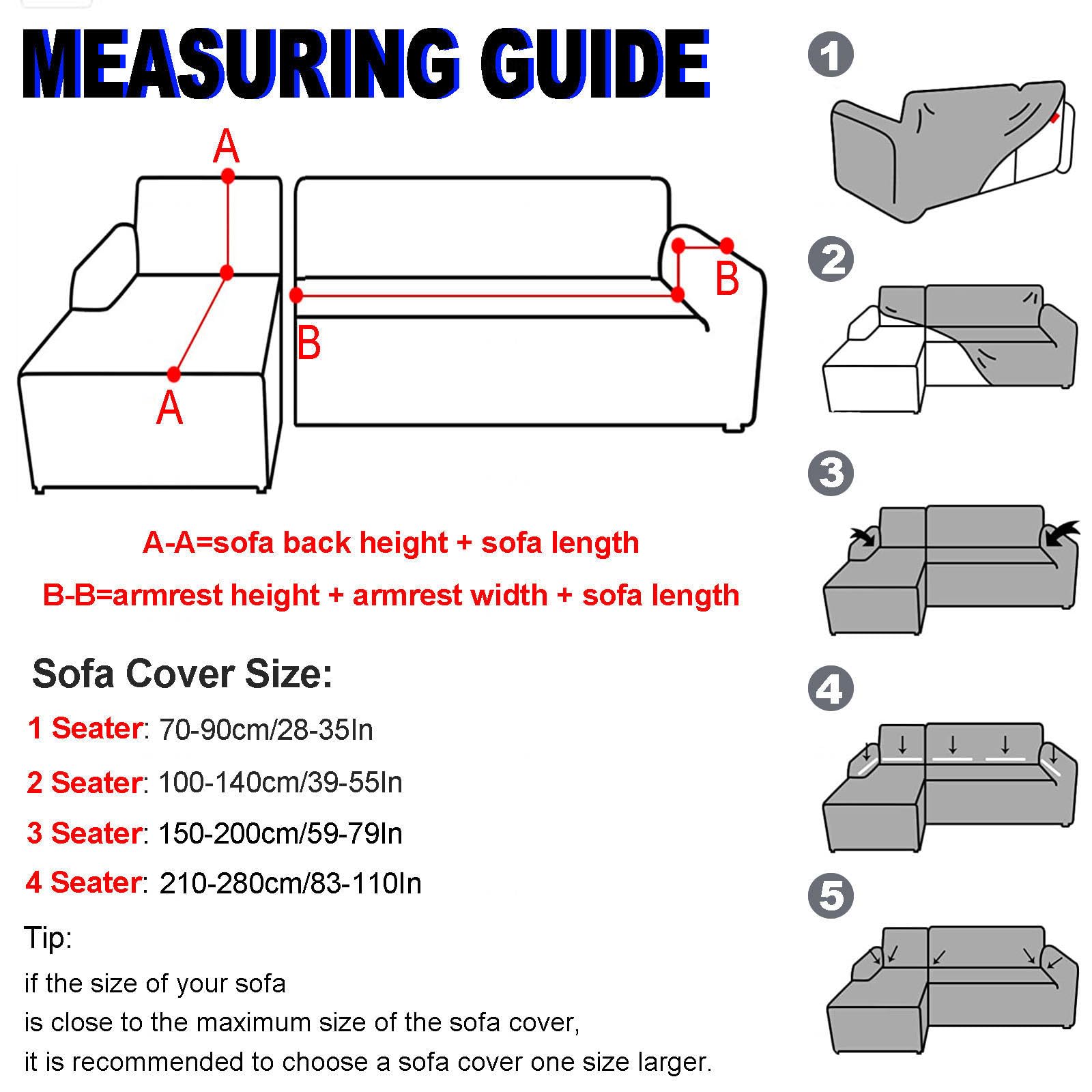 Sofabezug Stretch 1 2 3 4 Sitzer L/U Form Ecksofa Universal Couch üBerzug Einfacher Sofa Cover Aus Milchseide Kratzfeste SchutzhüLle FüR Katzen Hunde FüR Kinder,Gray1-2Seater+3Seater