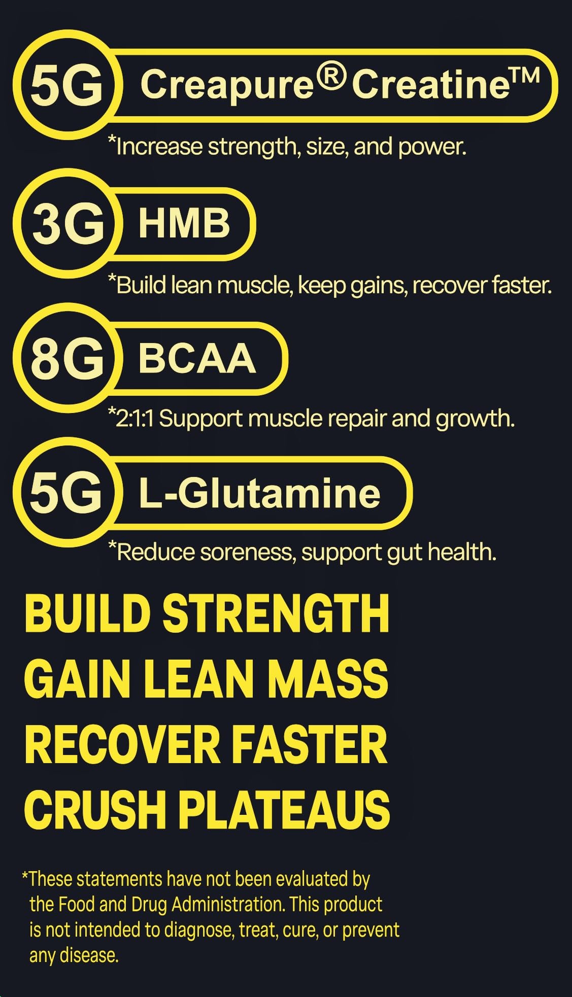 Creapure® Creatine HMB Powder, Unflavored, 30 Servings — Amazon image 4