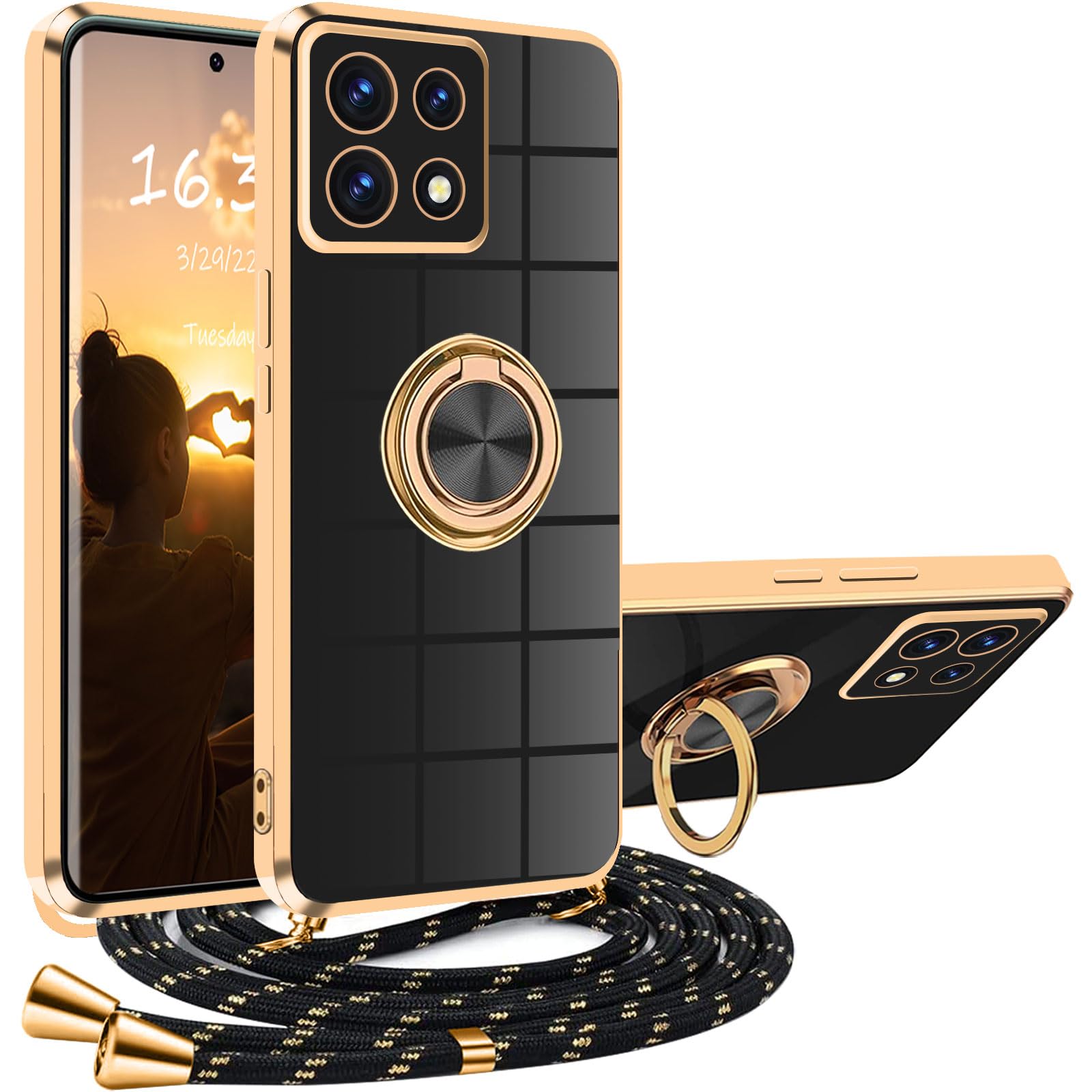 Yutwo Coque pour Redmi A1 Antichoc Housse Redmi A2 Coque avec Protège