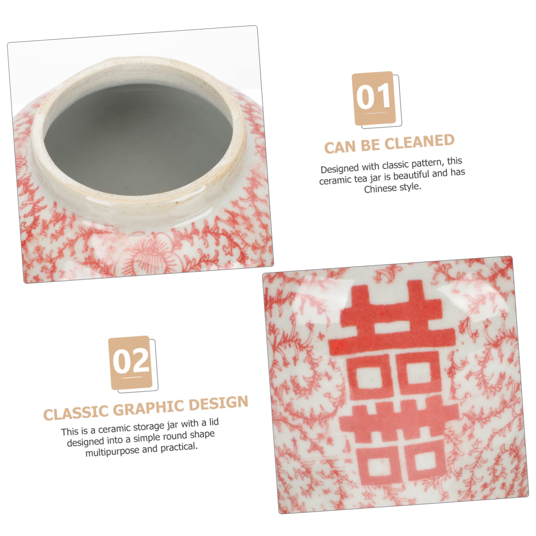 Alipis Barattolo per Porcellana Blu e Bianca Coperchio Contenitore per Alimenti in Ceramica Barattolo per Zucchero Coperchio di Barattoli per Cucina