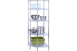 Honey-Can-Do 5-Tier Corner Shelf: Expand Vertical Storage Space