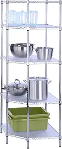Honey-Can-Do 5-Tier Corner Shelf 72H x 27D x 27W