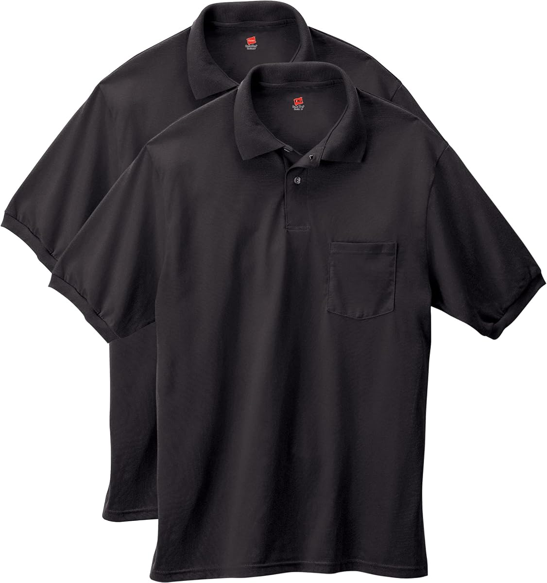 Men's Short Sleeve Jersey Pocket Polo (Pack of 2)