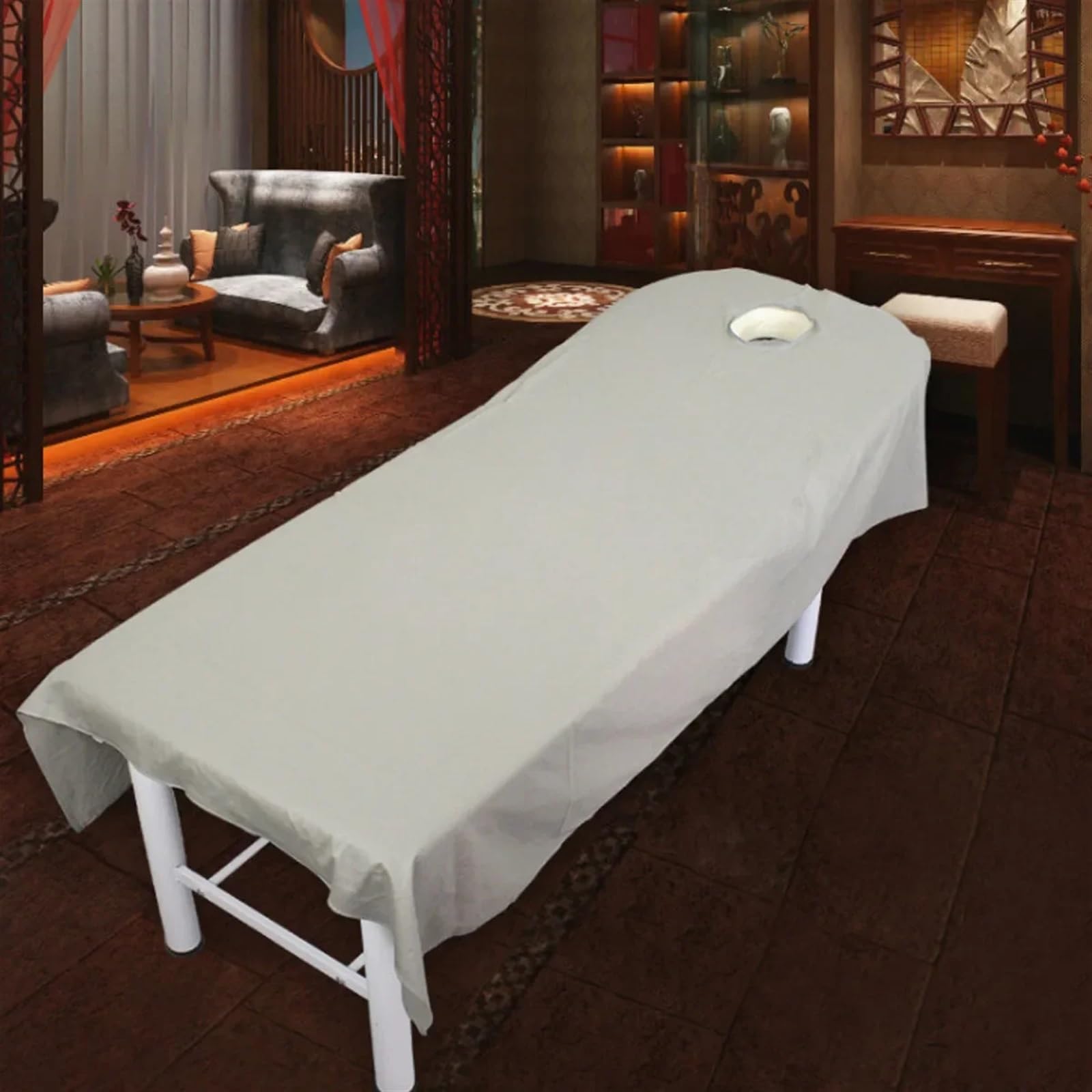10 piezas de microfibra for masajes, cómoda funda for mesa de salón de belleza, sábana for cama de spa, sofá, ropa de cama suave for el hogar, funda de colchón duradera y lisa(Grey)