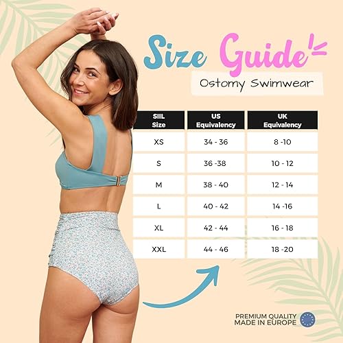 Miniatura 6 de SIIL BIKINI - Fundas para bolsas de ostomía para natación, trajes de baño de ostomía, colostomía e ileostomía para mujer (fabricado en Europa)