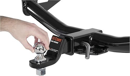 Miniatura 3 de CURT 42780 - Bola de repuesto para interruptor de acero cromado de 1-7/8 pulgadas, 8,000 libras GTW, orificio para el cuello de 1-1/8 pulgadas