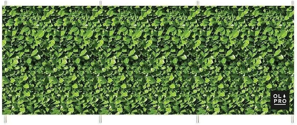 OLPRO Compact Steel Pole Windbreak – 4 Pole Camping Windbreak for Beach, Caravan & Motorhome Use | 4.8m Long, Lightweight & Packable with Carry Bag