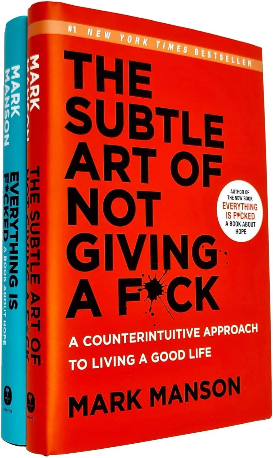 Mark Manson Collection 2 Books Set (The Subtle Art of Not Giving a Fck, [Paperback] Everything Is Fcked)