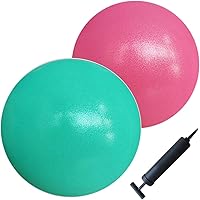 Vista 1 de AppleRound Exercise Ball with Pump, 9-Inch Small for Pilates, Yoga, Core Stability - Choose: [Pack of 1 Ball + 1 Pump] or [Pack of 2 Balls + 1 Pump]