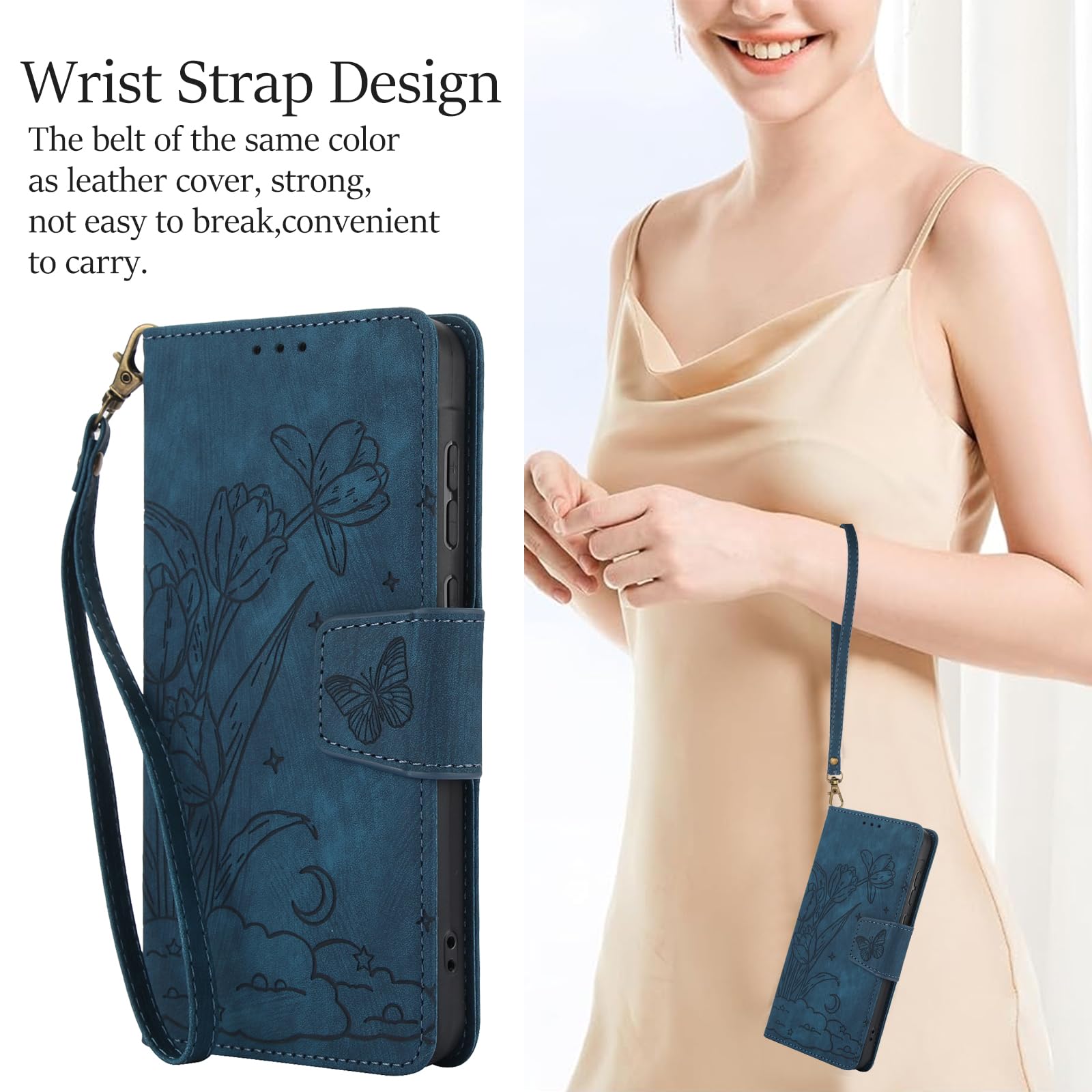 Asuwish Phone Case For IPhone 16 6.1 Inch Zipper Wallet Detachable Cell - View #5