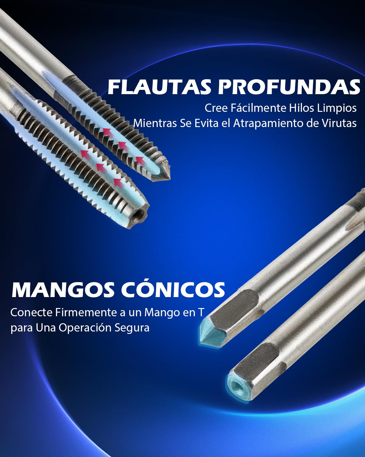 Orion Motor Tech Juego de Machos y Matrices de 40 Piezas, Tamaños Métricos | Kit de Herramientas para Mejorar el Hogar para Crear y Reparar Roscas | Juego de Herramientas Manuales con Llaves Métricas