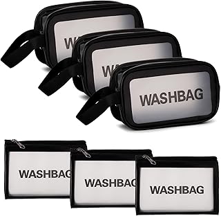 Tbestmax Paquete de 6 bolsas transparentes pa...