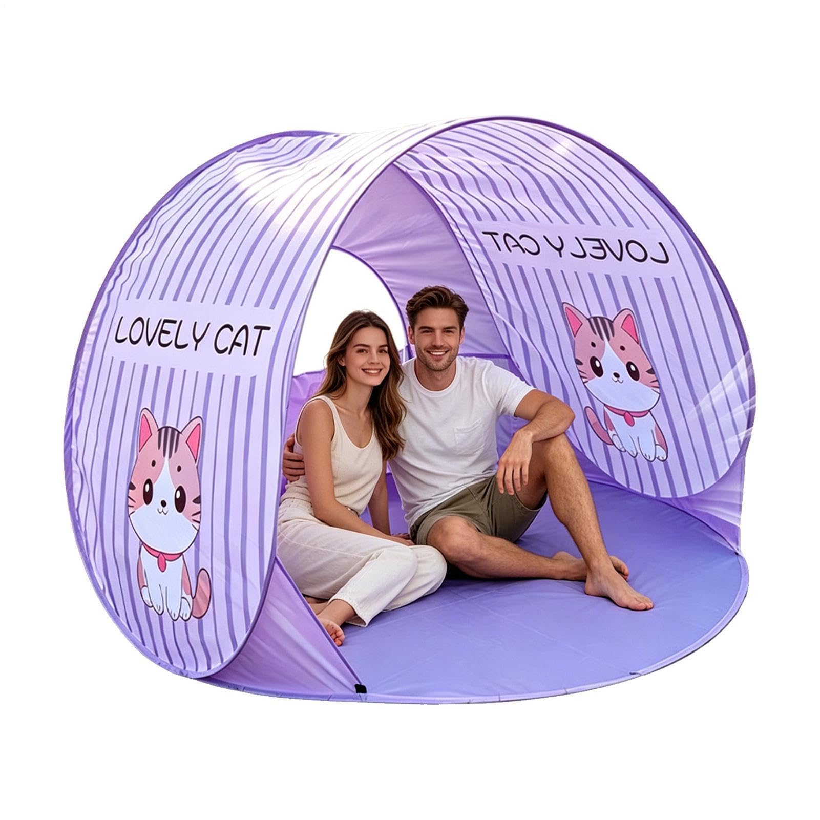 Namiot Plażowy Parasol Przeciwsłoneczny Parasol Przeciwsłoneczny UV 2-3 | Błyskawiczny Namiot Plażowy z Osłoną Przeciwsłoneczną do Parku, Ogrodu, Tarasu, Letniego Przyjęcia, Pikniku
