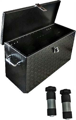 Hornet Outdoors Polaris Ranger and General Lock and Ride - Caja de herramientas de aluminio para ATV UTV de 24 pulgadas, color negro, ajuste