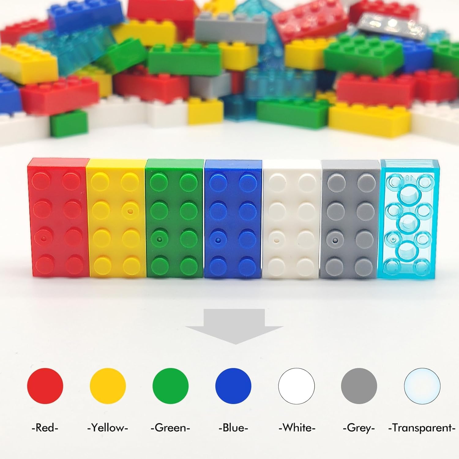 WYSWYG 140 mattoncini, compatibili, adatti ai bambini e agli appassionati di MOC –Grigio