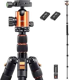 JOILCAN 81” Tripod, Aluminum Camera Tripod for DSLR, Compact Tripod Monopod 360° Panorama Ball Head with 2 Quick Release P...
