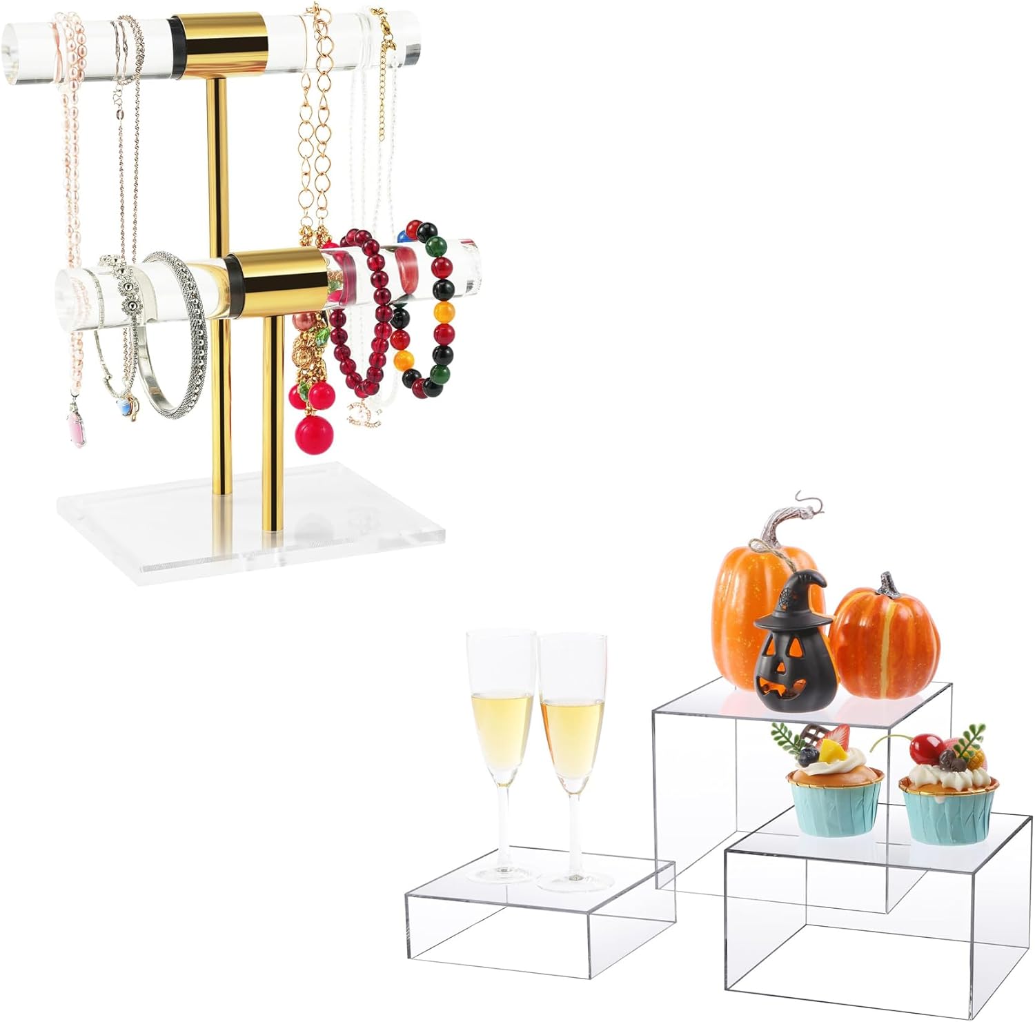 Acrylic Bracelet Holder and Acrylic Risers Display Stands