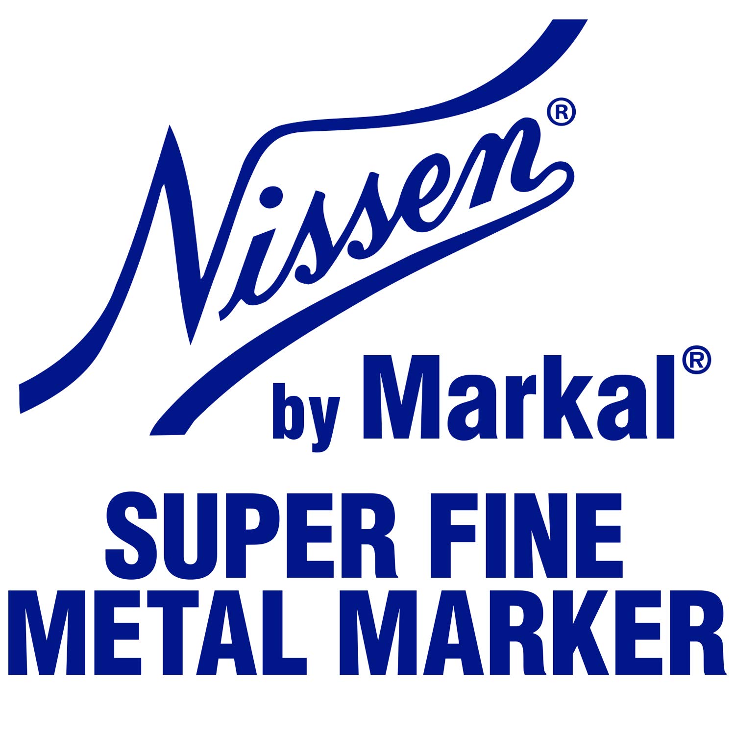 Nissen by Markal 28844 Super Fine Metal Marker, Fluorescent Orange (Pack of 12)