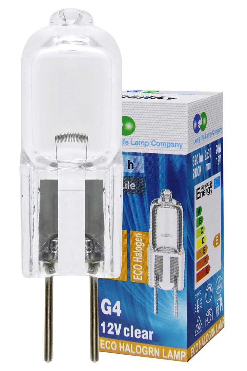 Long Life Lamp Company 5 x G4 Halogen Light Bulbs Lamps 20W 12v