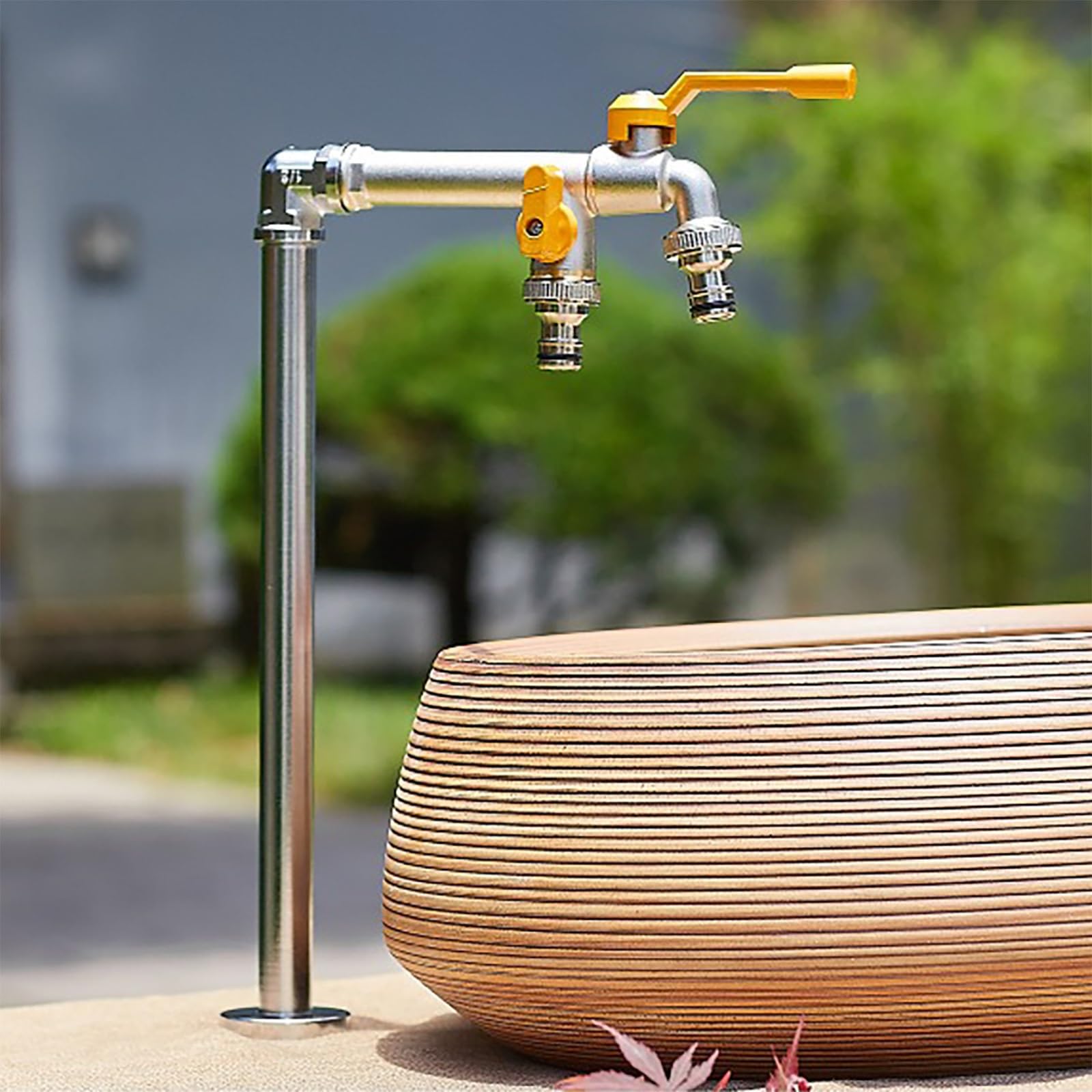 Générique Robinet extérieur antigel - Borne d'arrosage de Jardin antigel, rallonge de Robinet d'Eau résistante aux intempéries, Robinet de baignoire de Jardin autoportant (18,5 x 42 cm / 7 x 16,5 po)