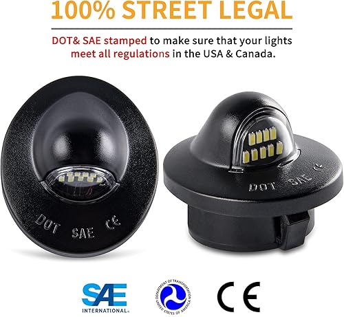 Miniatura 6 de Gempro Conjunto de luz de matrícula, reemplazo de lámpara LED para Ford F150 F250 F350 F450 F550 Superduty Bronco Excursion Ranger Expedition