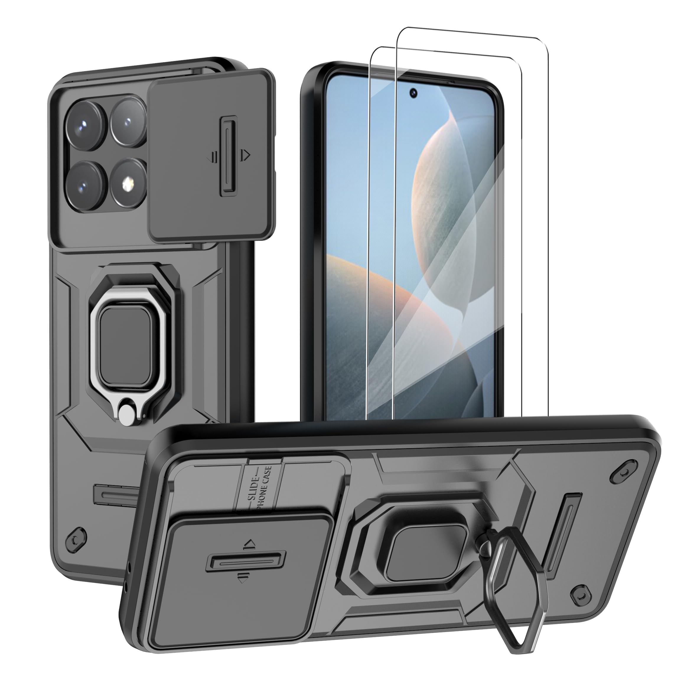 Amazon.com: WRTBS Phone Case for Xiaomi Poco F6 Pro 5G Case with