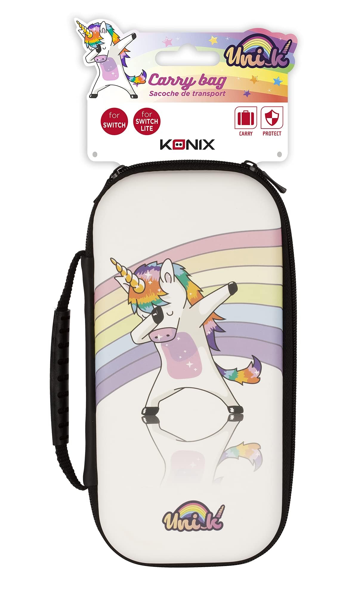 Konix My Hero Academia Funda de protección y Transporte para Nintendo Switch, Switch Lite y Switch OLED - 8 Juegos - Diseño My Hero Academia - Negro — view 76