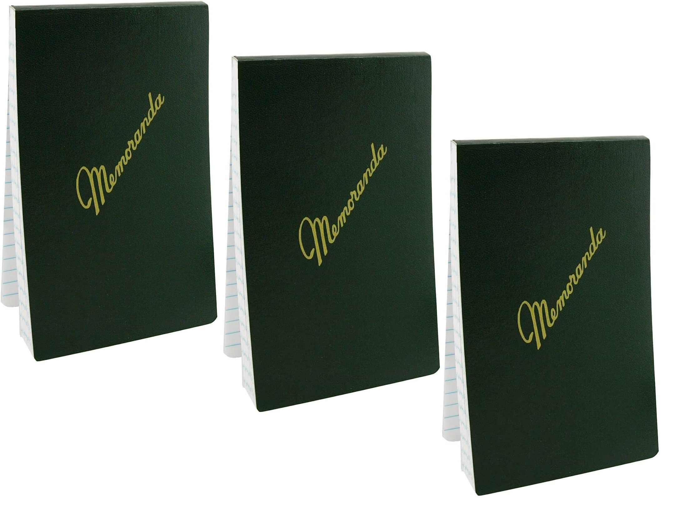 Buy Green Memorandum Book / Memo Book, 33/8" x 51/2", Dark Green, Top