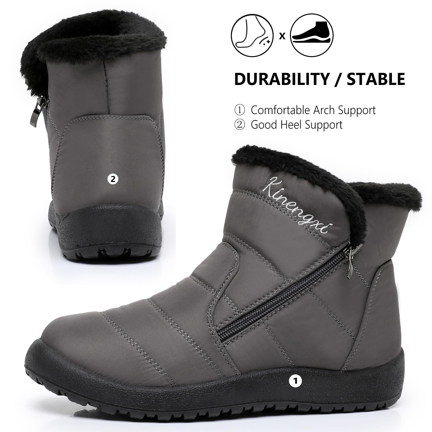 Stivali Donna Invernali Stivaletti Scarpe da Neve