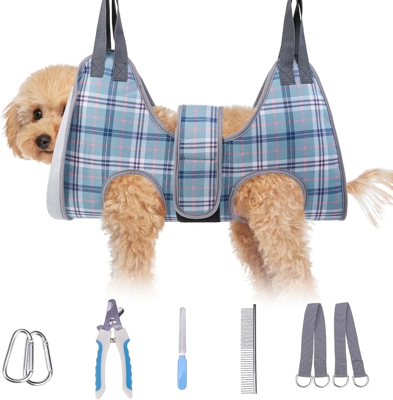 Rede para Tosa e Corte de Unhas para Cães Pequenos e Gatos BEAUTYZOO XS com Kit de Acessórios
