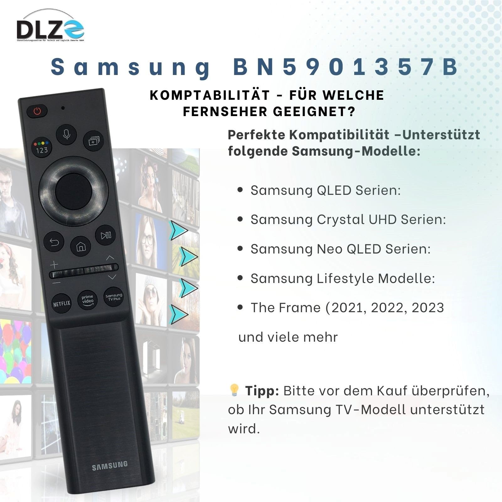 Samsung BN59-01357B Original-Fernbedienung für Samsung Smart TV