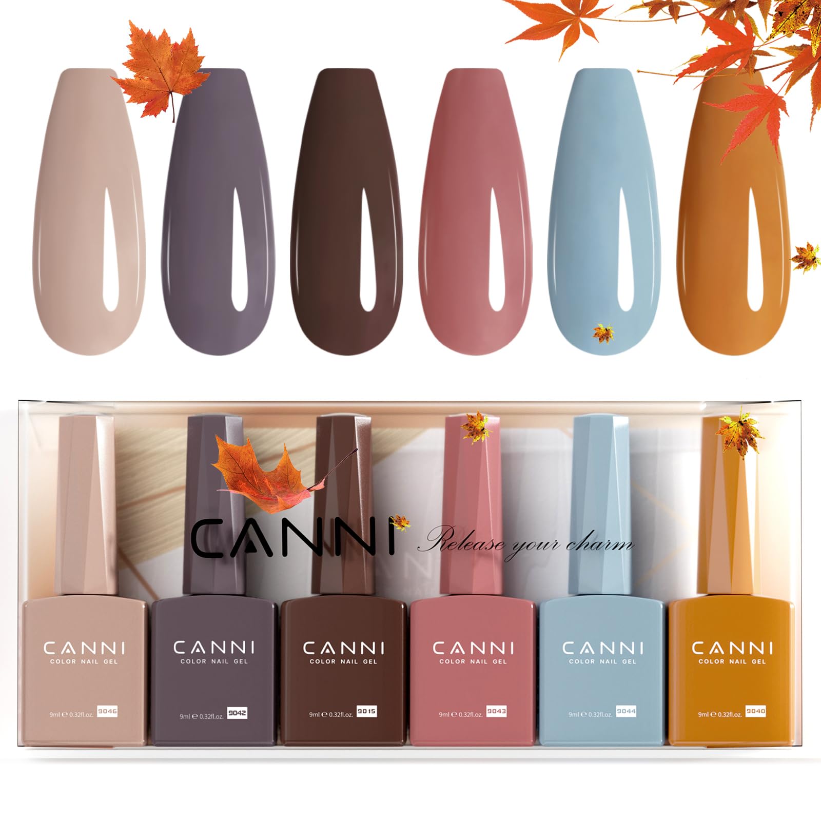 CANNI Esmaltes Semipermanentes de Uñas en Gel 6 Color