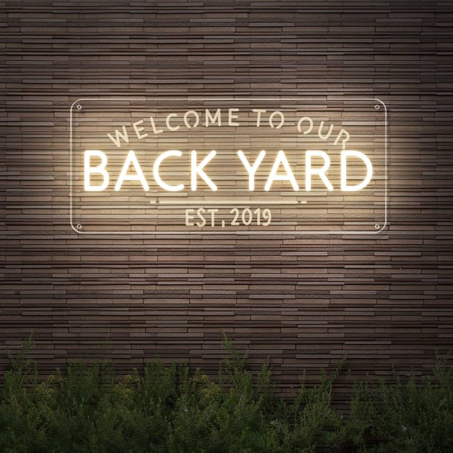 Custom Neon Welcome Sign, Waterproof Outdoor Led Light Up Sign, 15-50 Inches Large Neon Signs for Backyard Patio Home Bar Decor, Personalized Gifts for Wedding Party Business Decorations