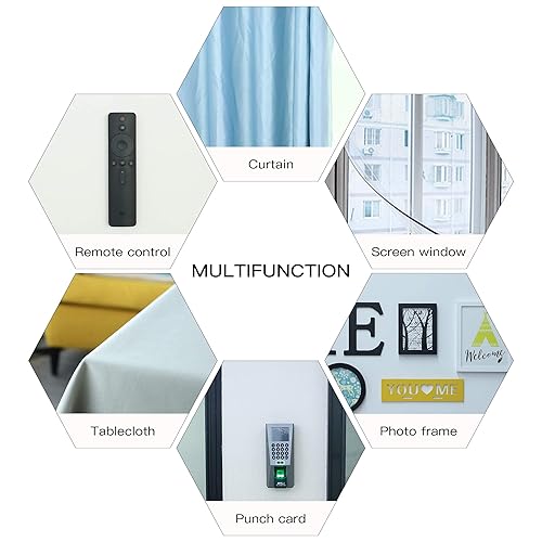 Miniatura 6 de BQS Cierre de cinta adhesiva de gancho y bucle de 1 pulgada de ancho, 16 pies (negro)