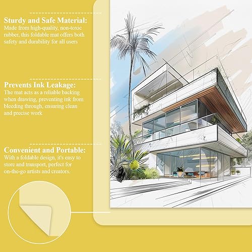 Miniatura 43 de Cuaderno de bocetos de 9 x 12 pulgadas, bloc de bocetos con espiral superior, paquete de 1 bloc de 100 hojas (68 libras/3.53 oz/m² - 100 g/m2)