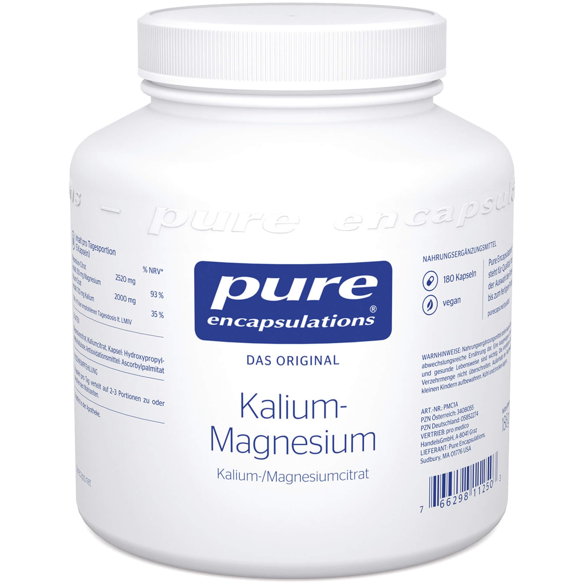 Pure Encapsulations Kalium Magn.Citrat Kapseln