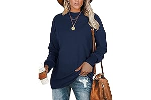 PLMOKEN Latest Plus Size Sweatshirts for Women Casual Long Sleeve Round Neck...