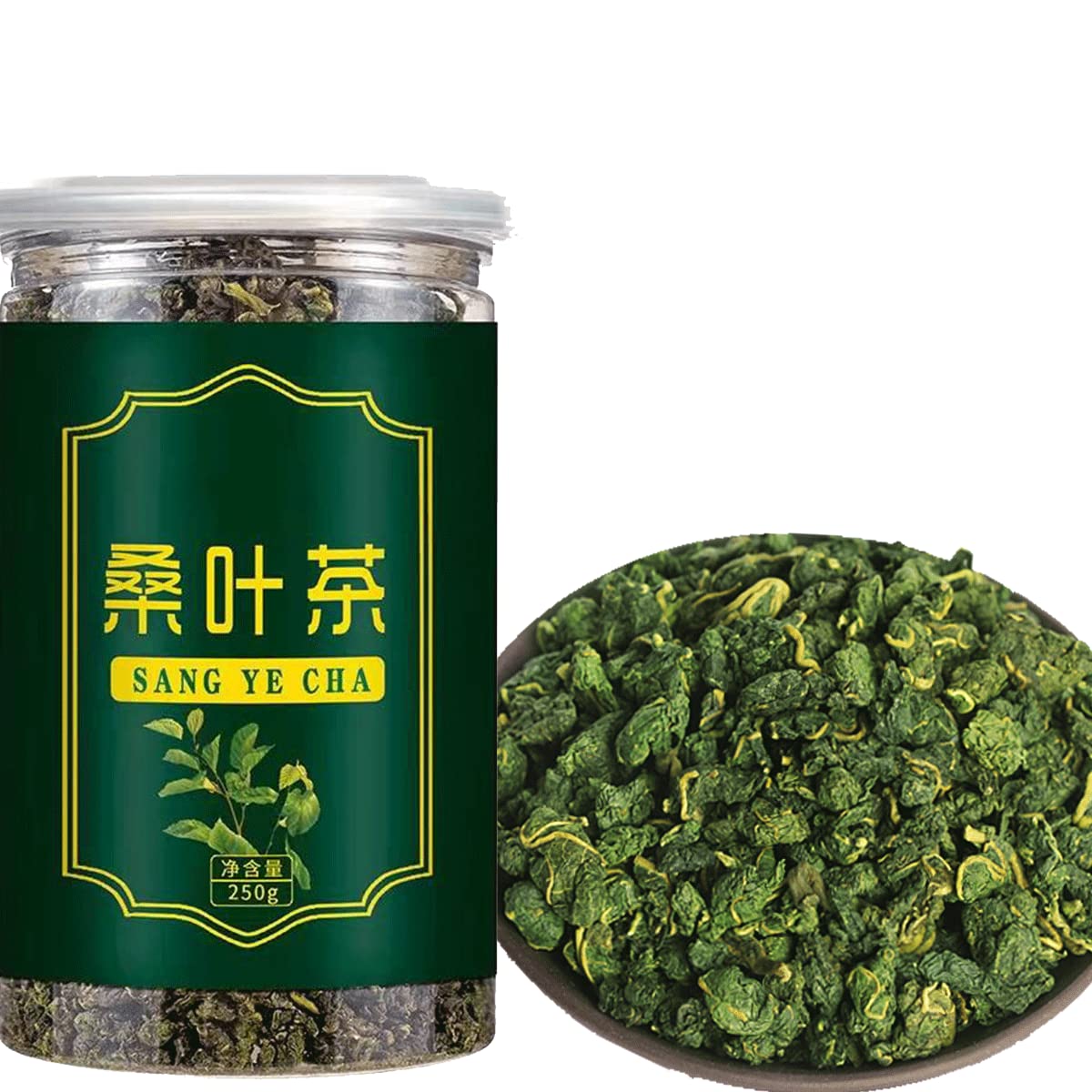 Mulberry Leaf Tea TeaMulberry tea after frost, Fresh canned mulberry leaf tea, No messy dust, delicious dried mulberry 8.8 oz桑叶茶250g
