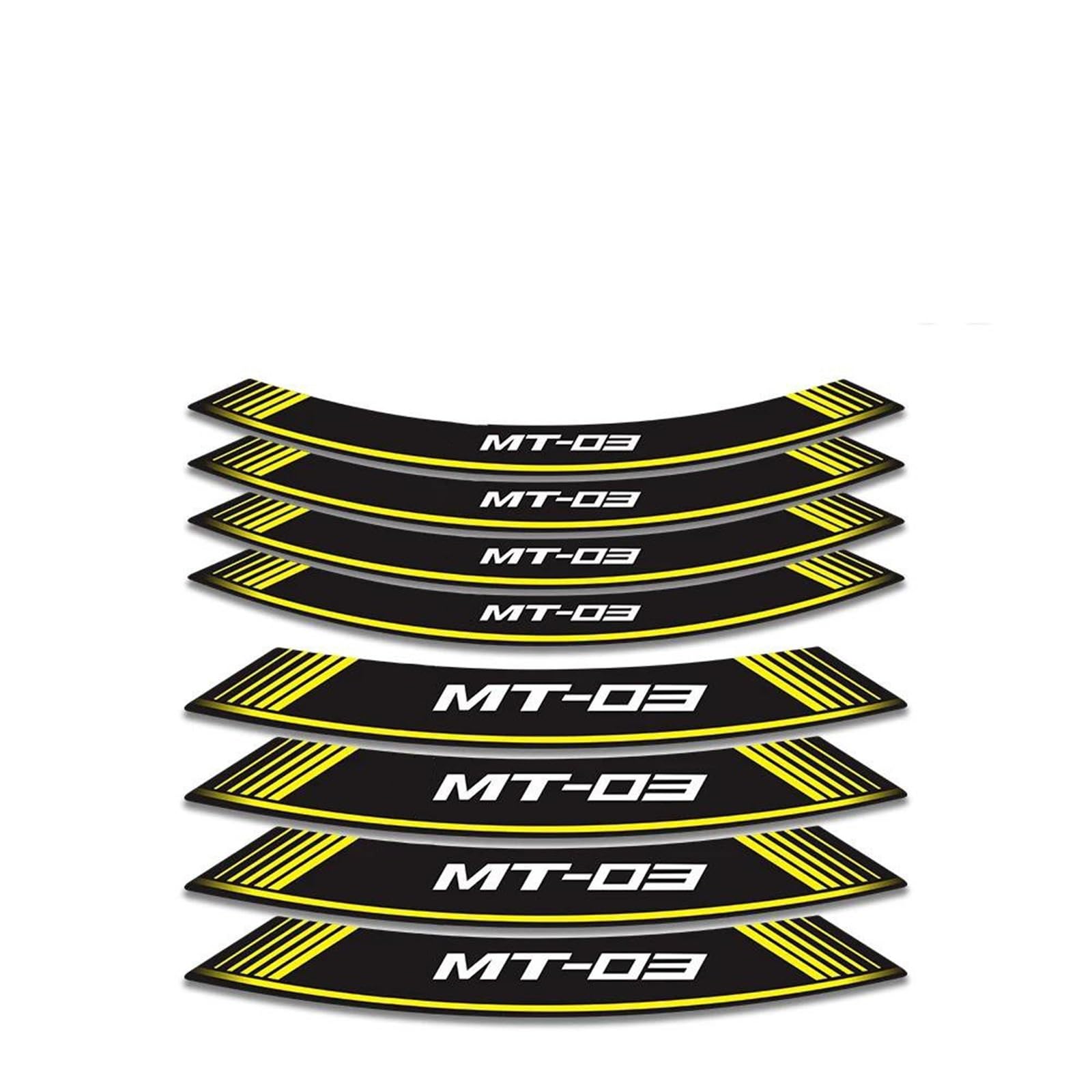 Stickers Motorcycle Stickers Reflective Wheel Rim for MT-03 MT03 MT 03(Style 2)
