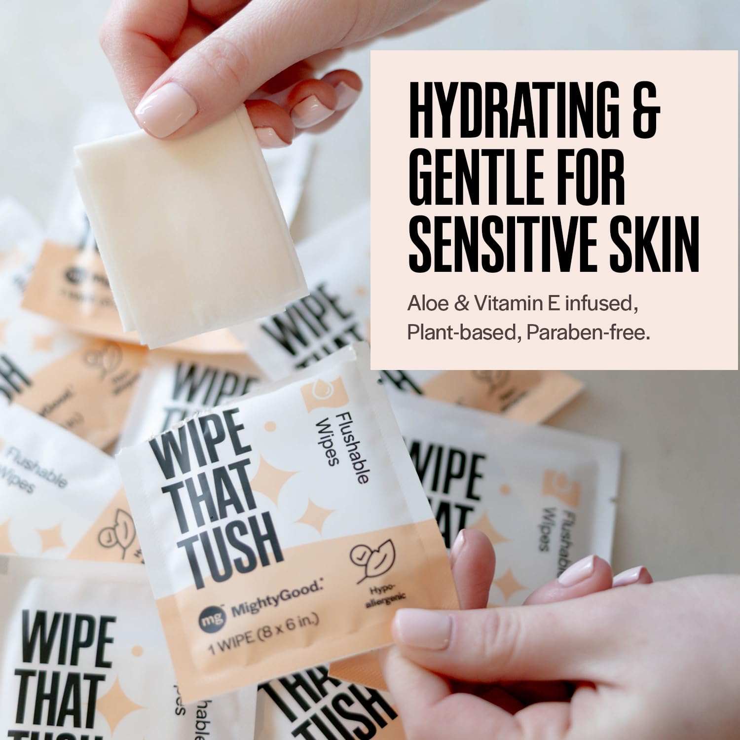 Wipe That Tush de un solo uso, 120 unidades