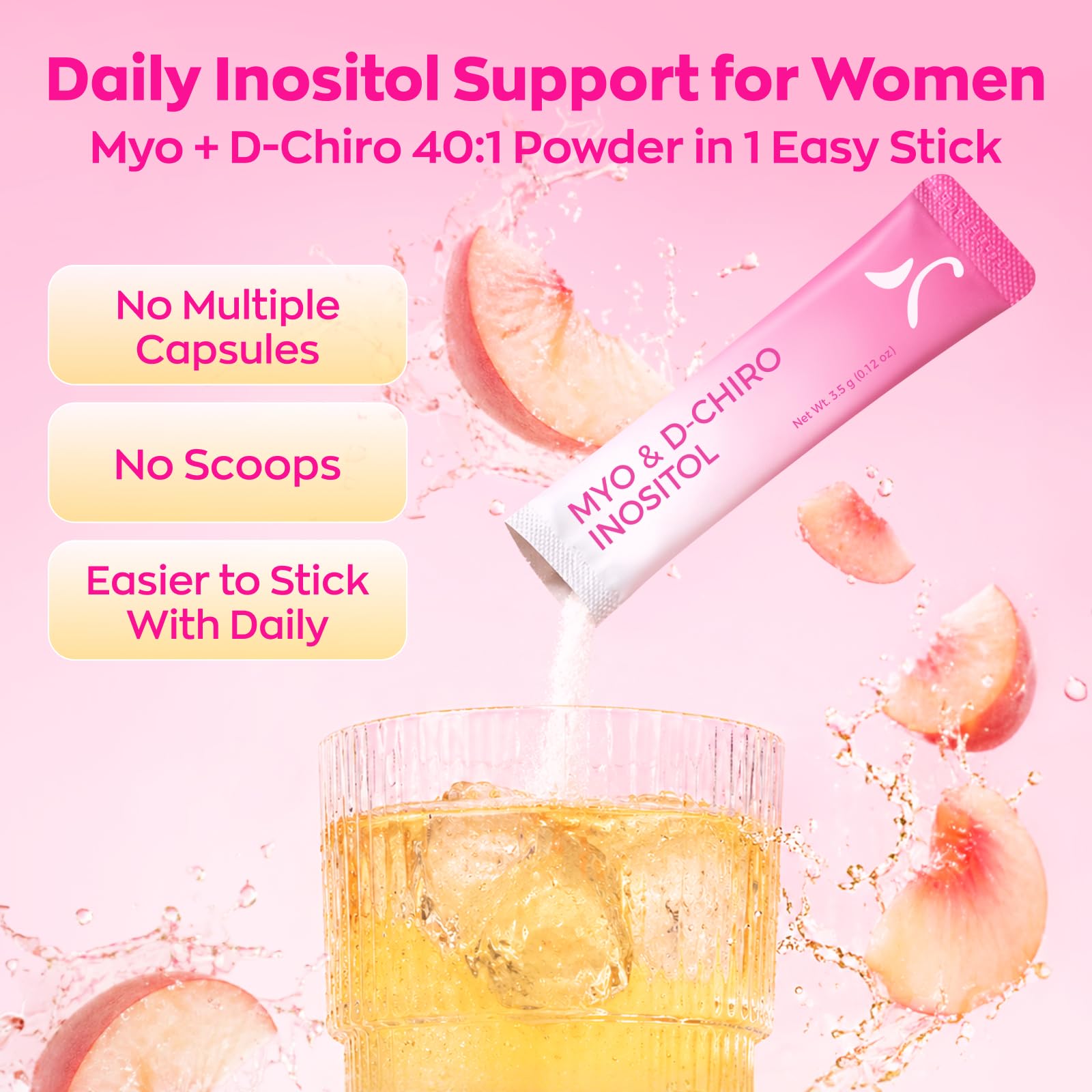 Gynable Myo-Inositol & D-Chiro Inositol Supplement for Women 40:1 Powder — Amazon image 2
