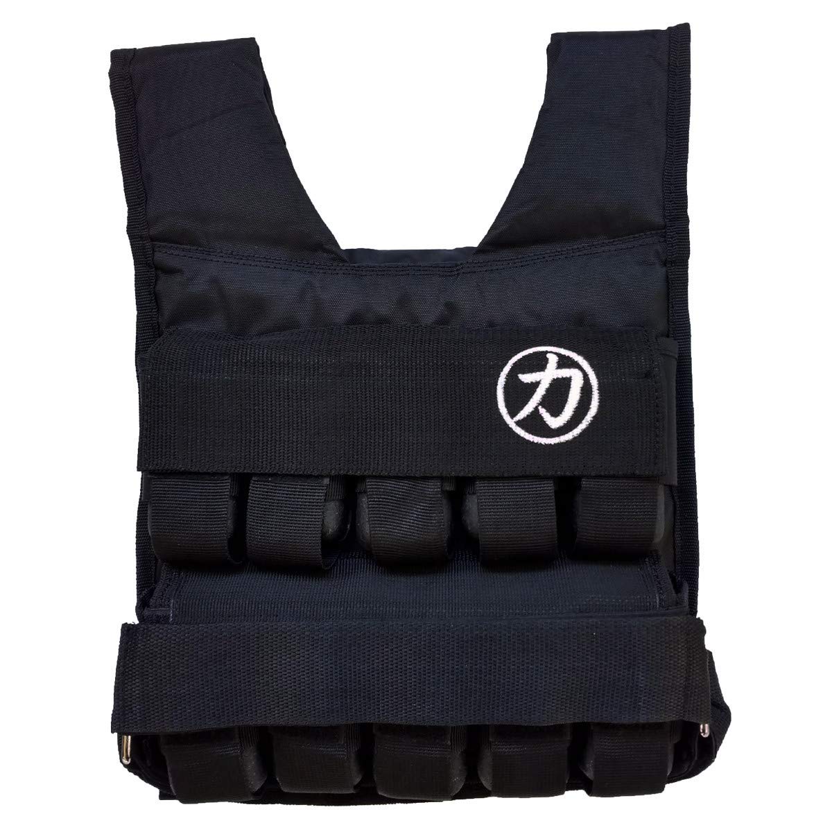 Strength Shop Schwerlast Gewichtsweste, Beladbar 1-20 kg - Trainings Weight Vest Adjustable - Pullup Push Up Sprints Dips