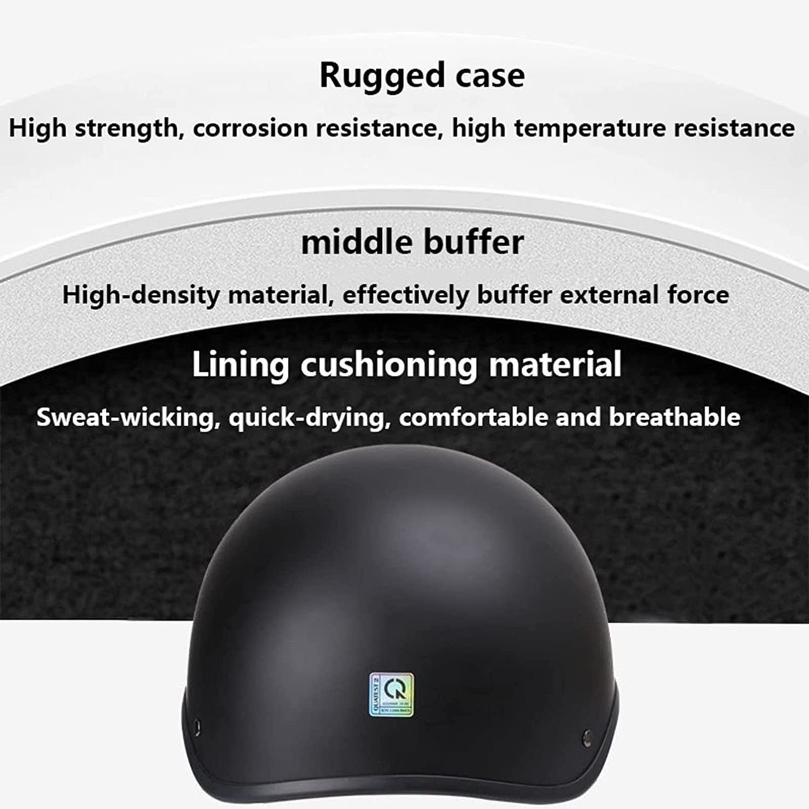 Motorrad Halbhelme Halbschalenhelm Brain-Cap Halbschale Jet-Helm Motorrad-Helm Roller-Helm Scooter-Helm für Chopper Biker Moped-Helm ECE-Zulassung